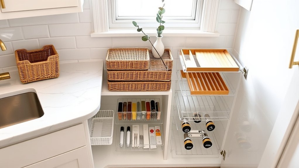 top corner sink organizers