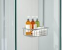 top glass shower caddies