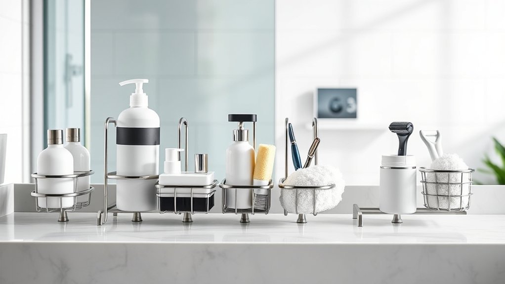 top handheld shower organizers