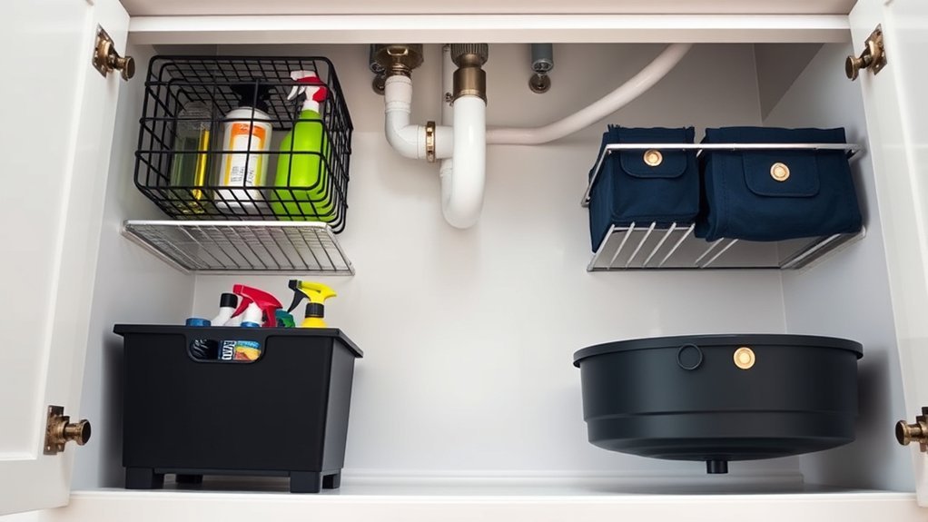 top under sink organizers