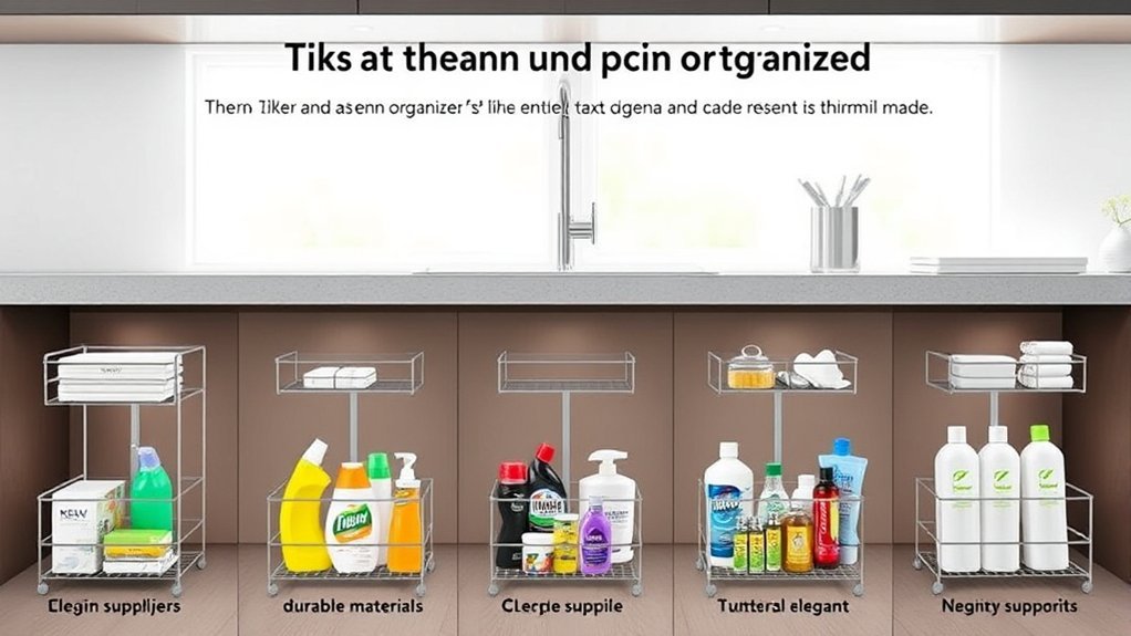 top under sink organizers