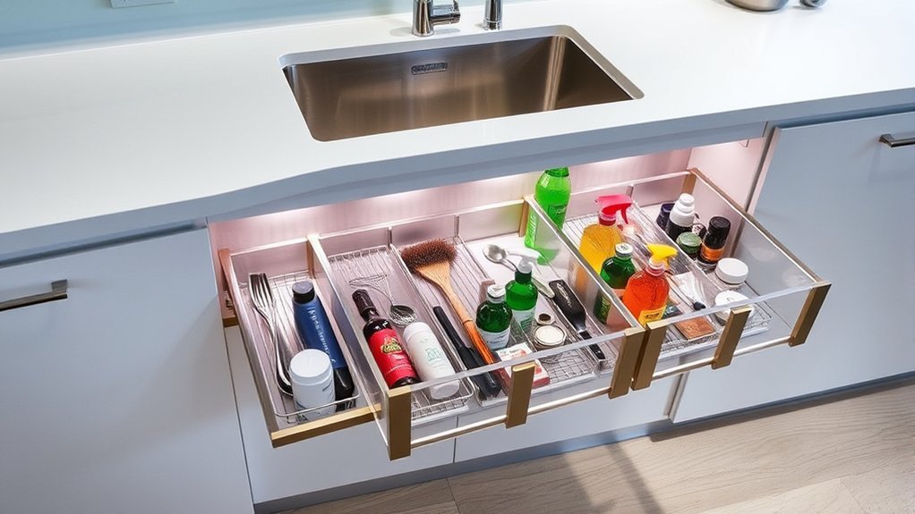 top under sink organizers