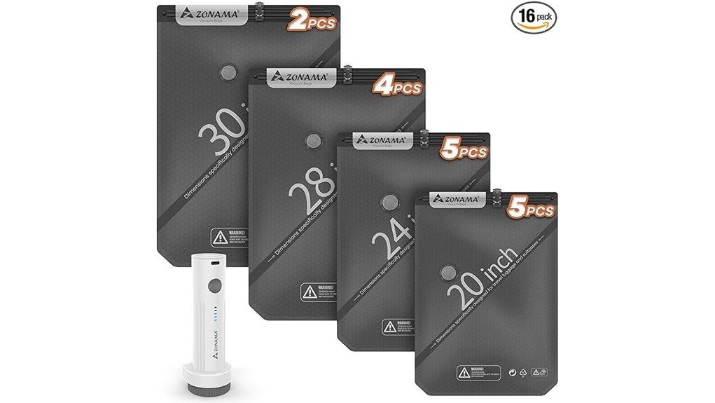 travel friendly vacuum storage bags