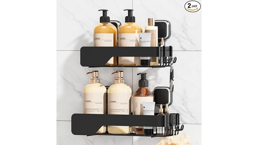 two pack shower caddy