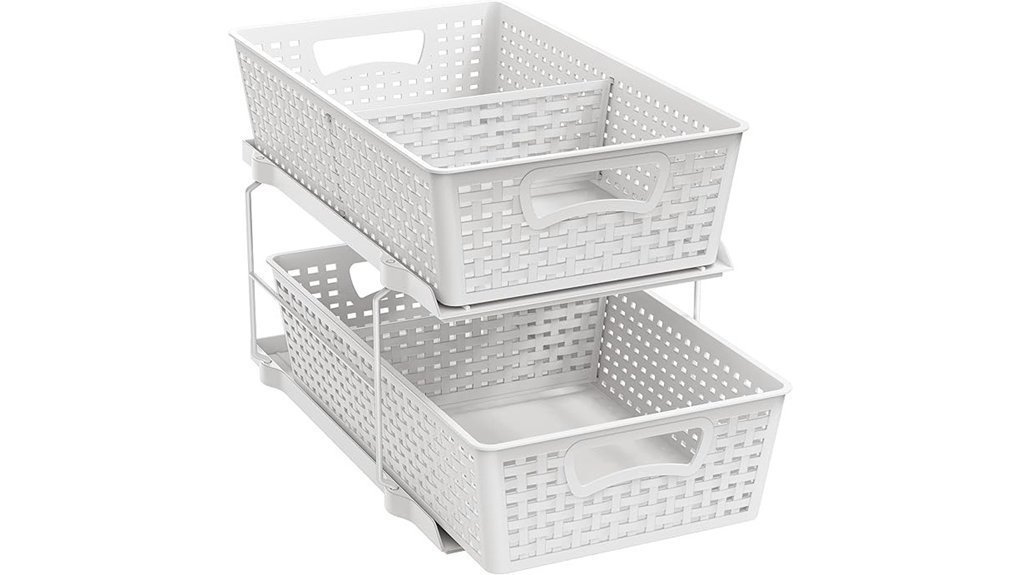 two tier bathroom organizer tray