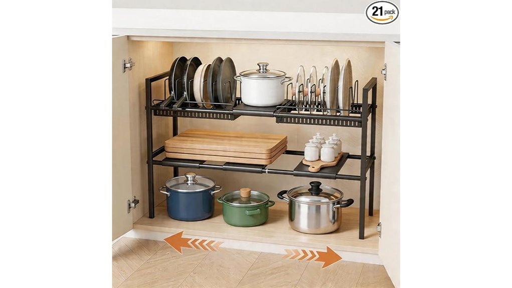 under cabinet pot organizer