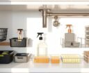 under sink cleaning supply organizers