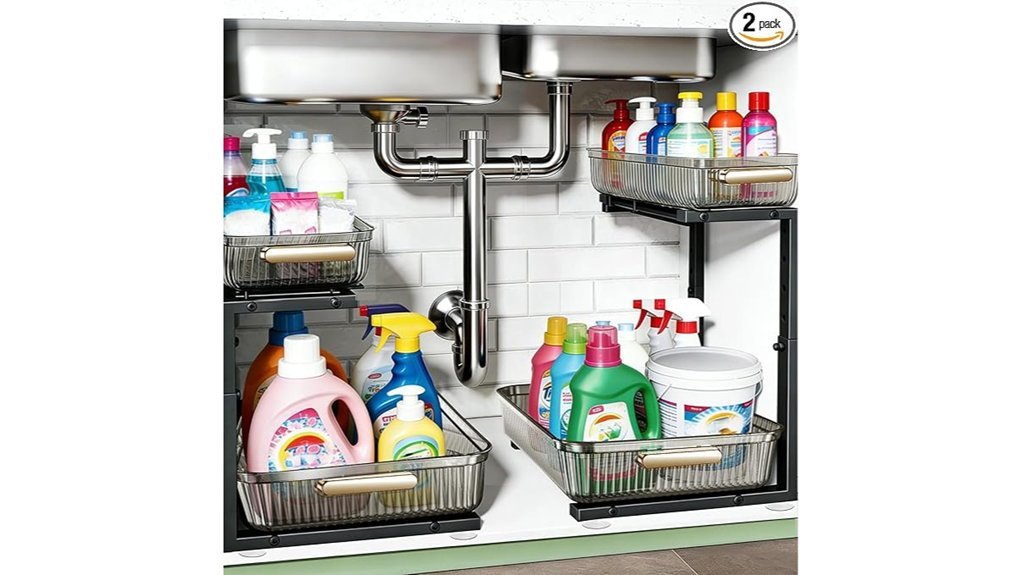 under sink organizer set