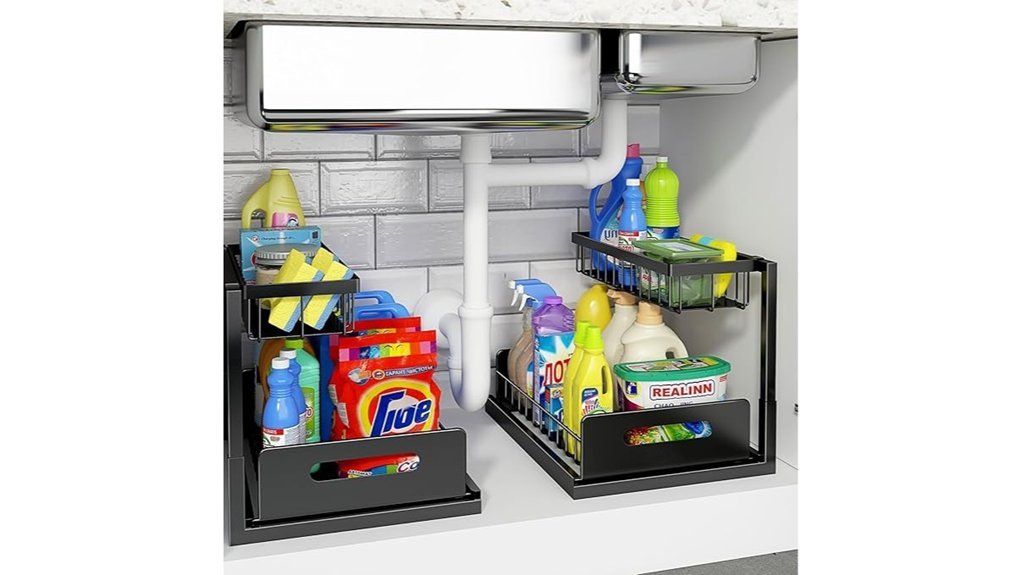 under sink organizer set