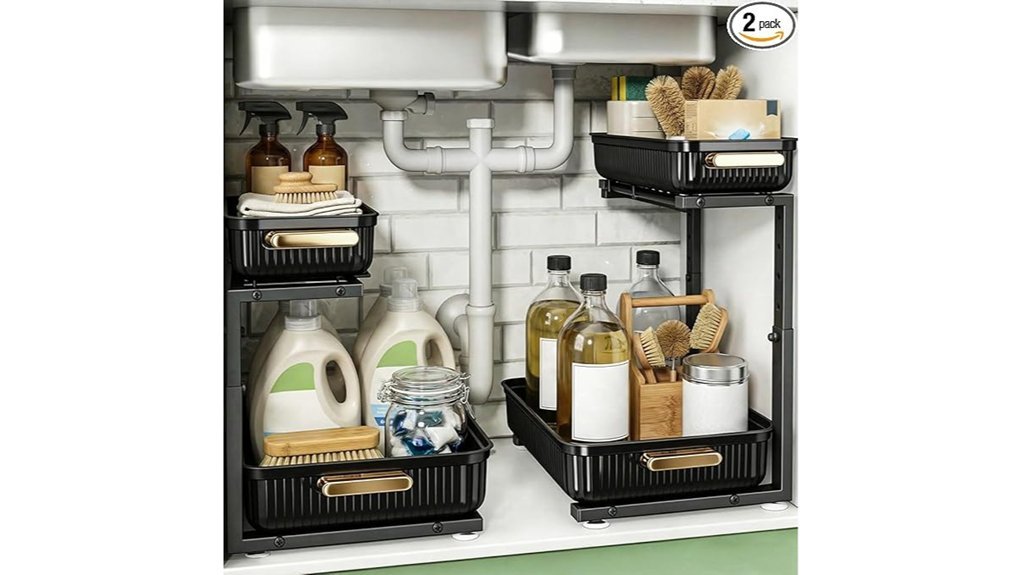under sink organizer set
