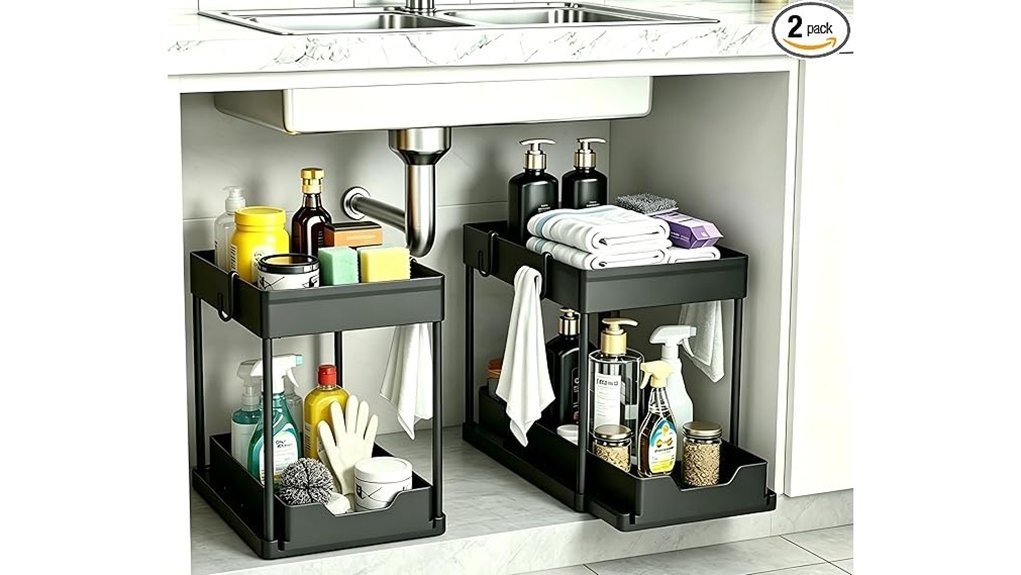 under sink organizer set