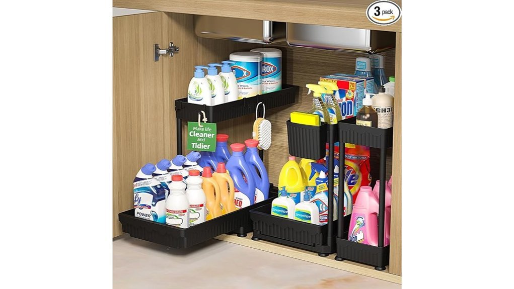 under sink storage organizers