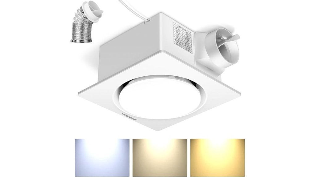 ventilated light with sensor