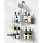 versatile adjustable shower storage