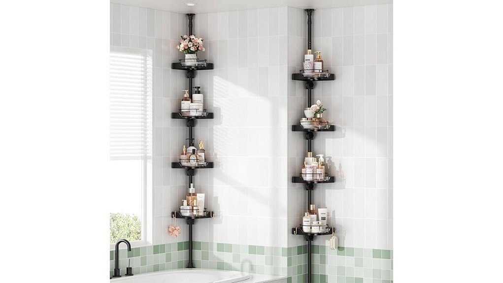 versatile corner shower organizer