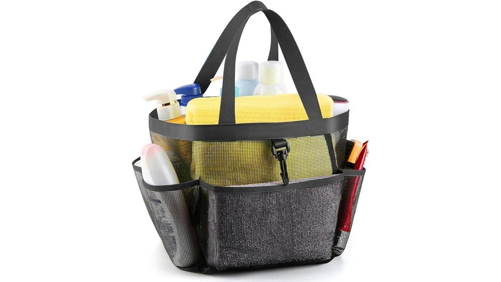 versatile eight pocket shower organizer
