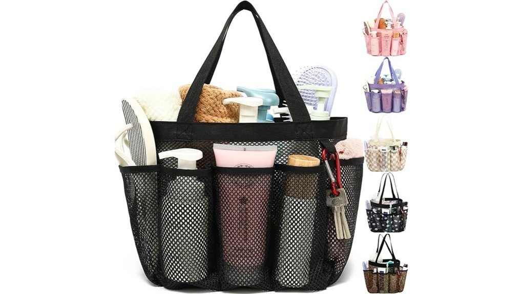 versatile mesh shower organizer