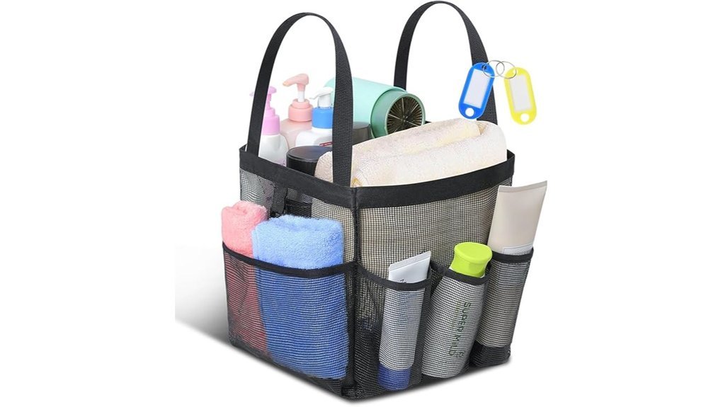 versatile mesh shower organizer