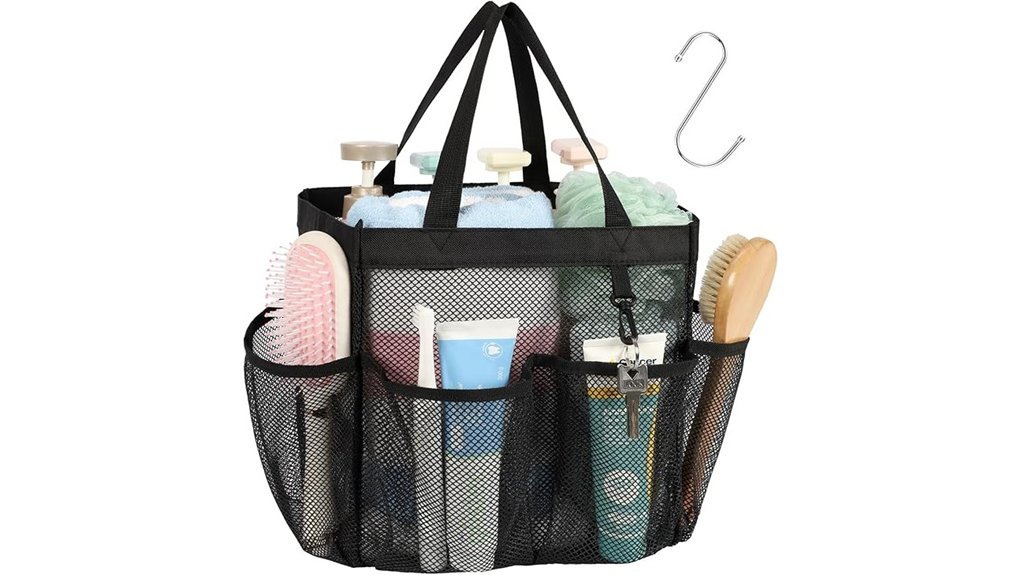 versatile multi pocket shower organizer