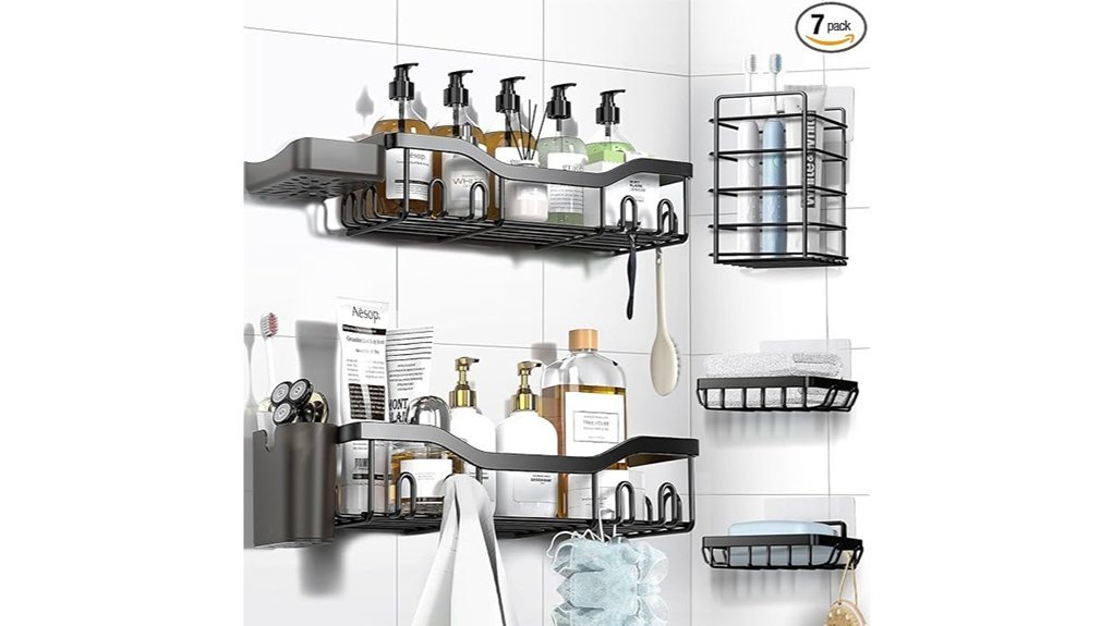 versatile shower storage solution