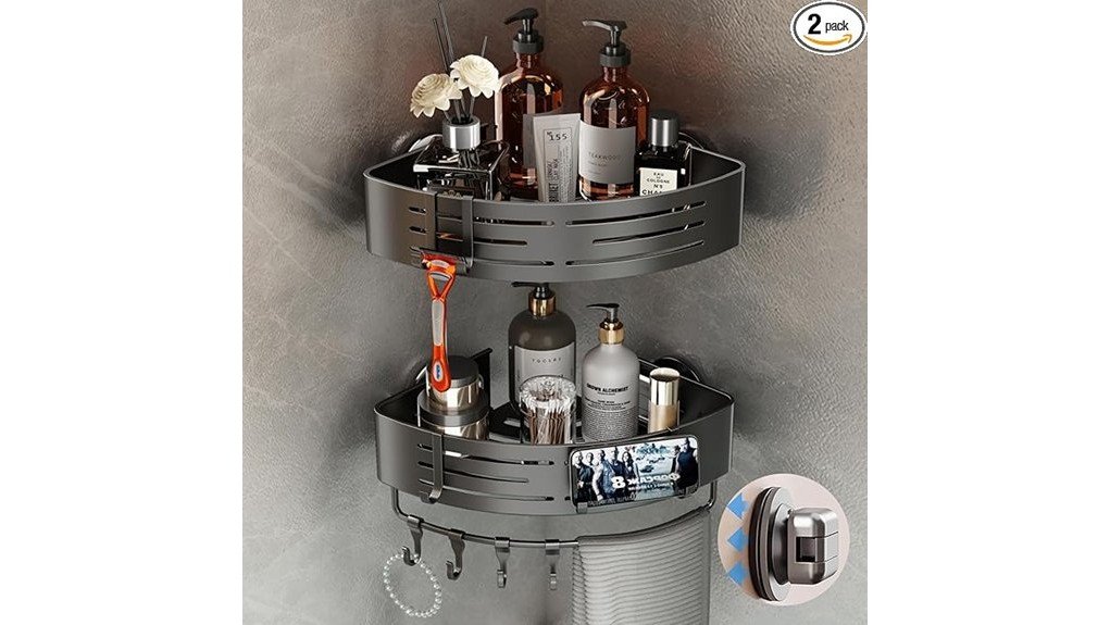 voldra corner shower caddy