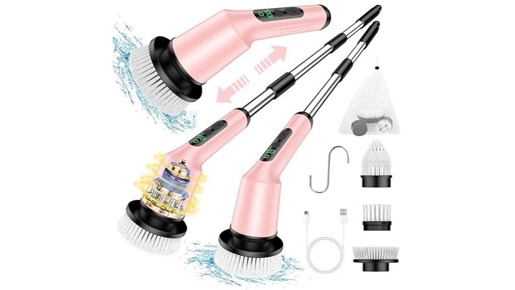 waterproof electric spin scrubber