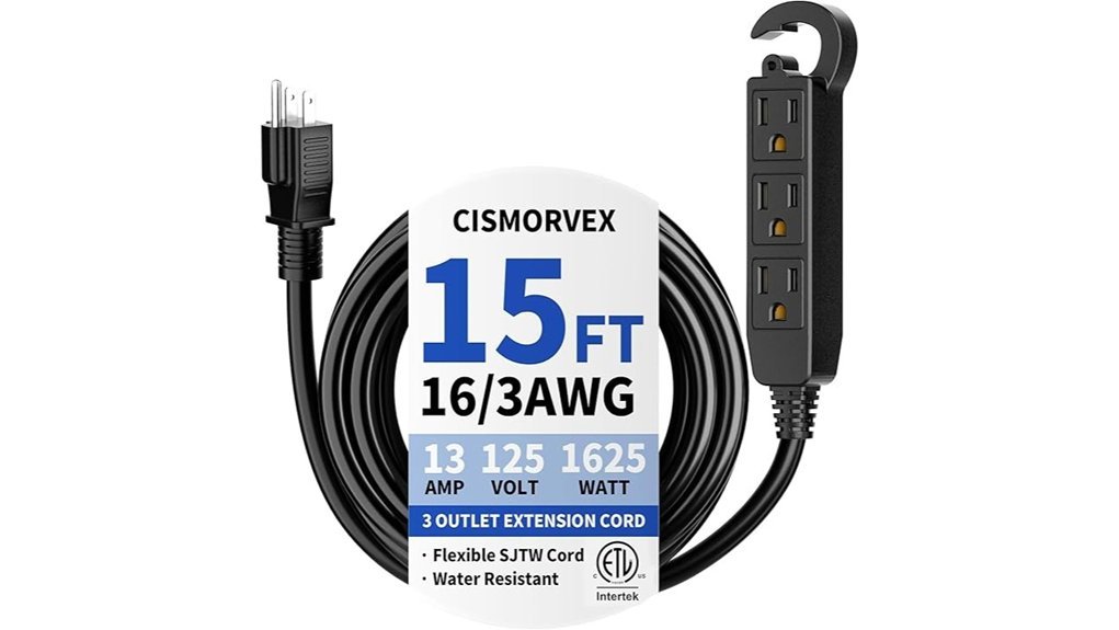 waterproof outdoor extension cord