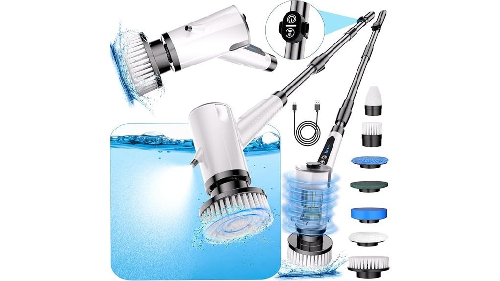waterproof remote controlled spin scrubber