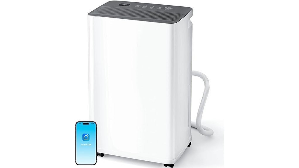 wifi controlled 2500 sq ft dehumidifier