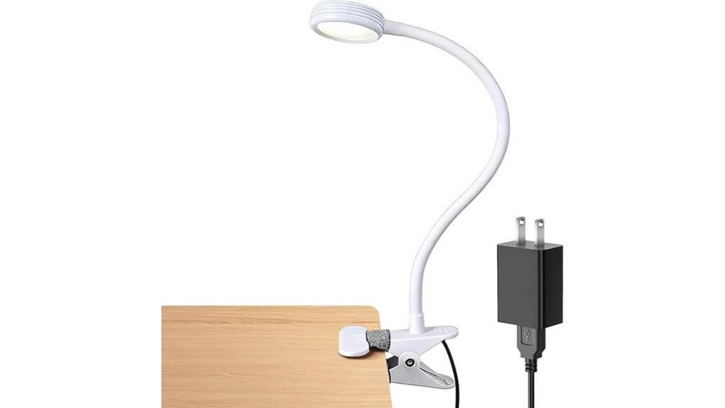 adjustable clip on reading lamp