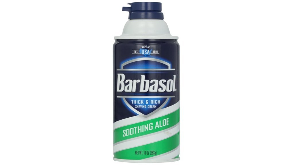 aloe infused shaving cream