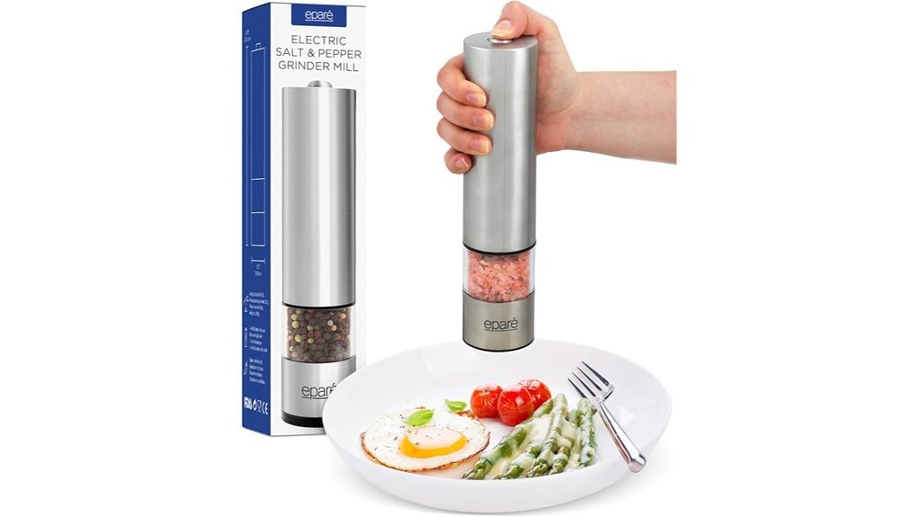 battery operated stainless steel grinder