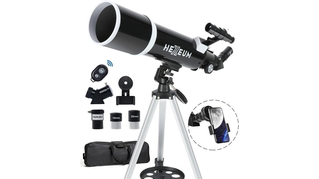 beginner friendly 80mm telescope