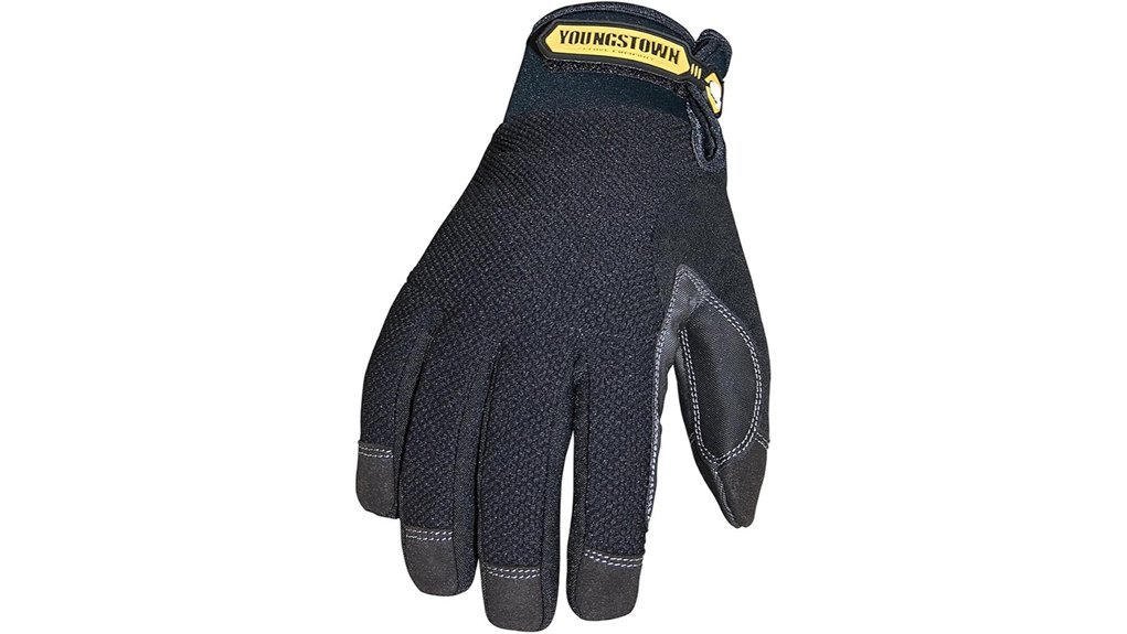 black winter performance gloves