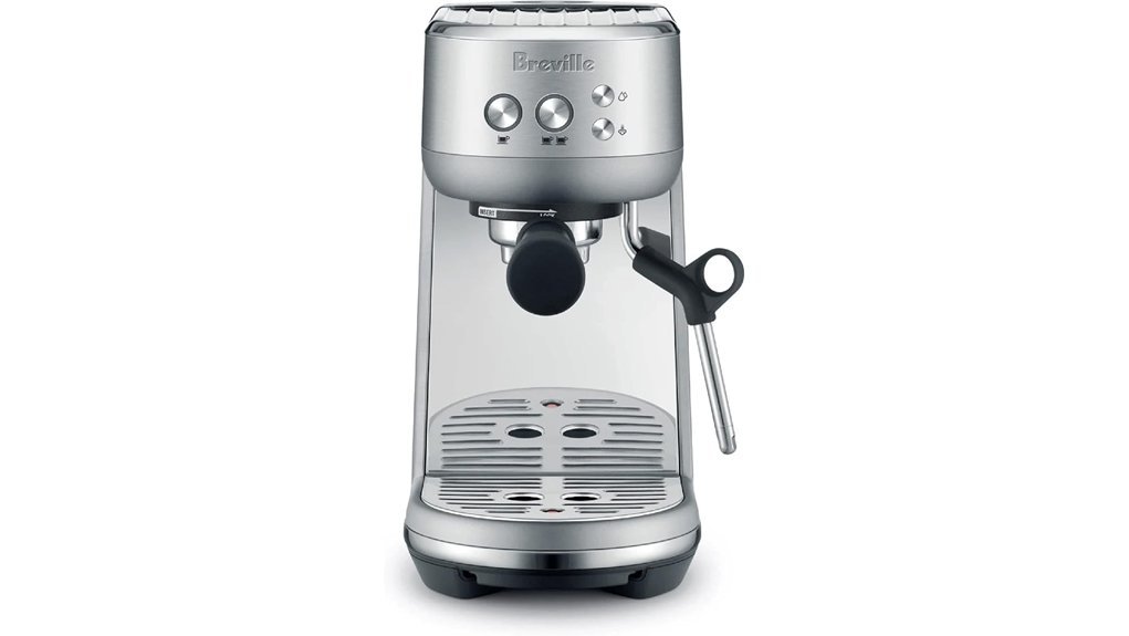 brushed stainless steel espresso