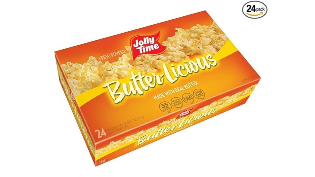 butter flavored microwave popcorn pack