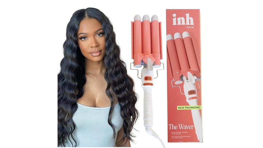 ceramic three barrel hair waver