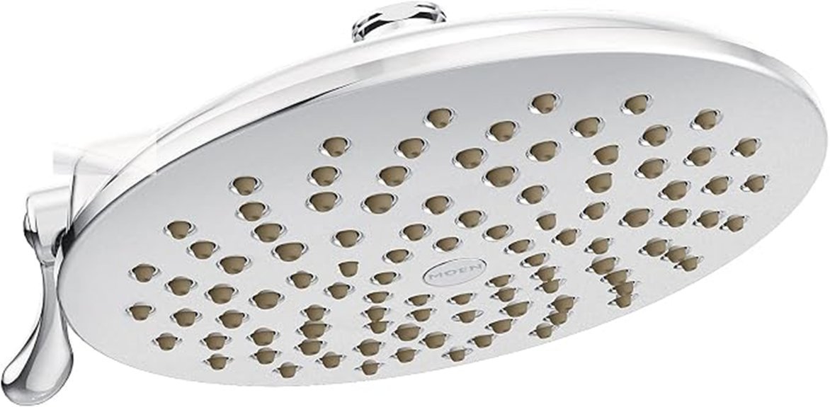chrome rainshower shower head