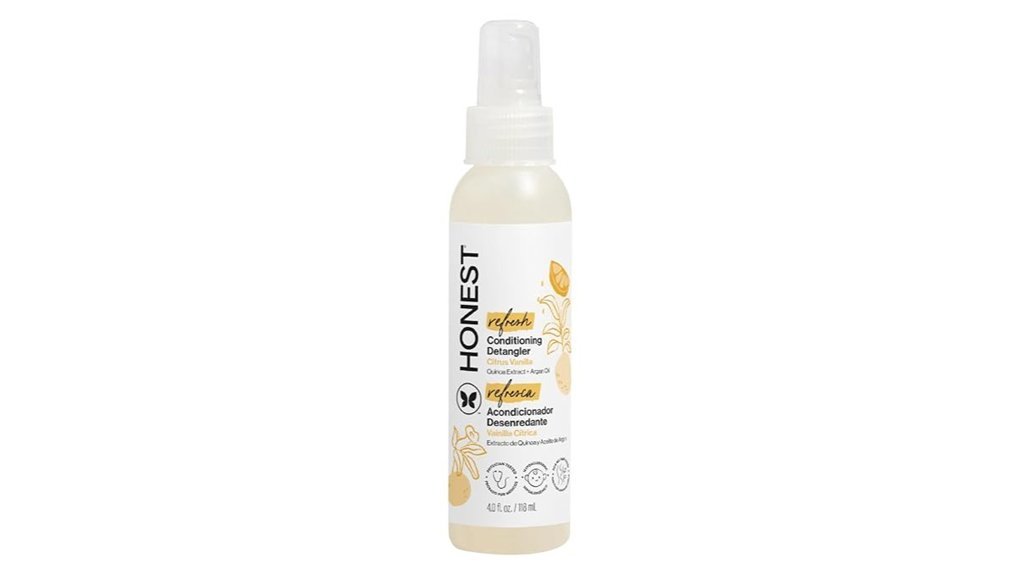 citrus vanilla hair detangler