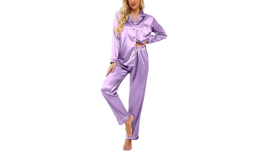classic satin pajama set