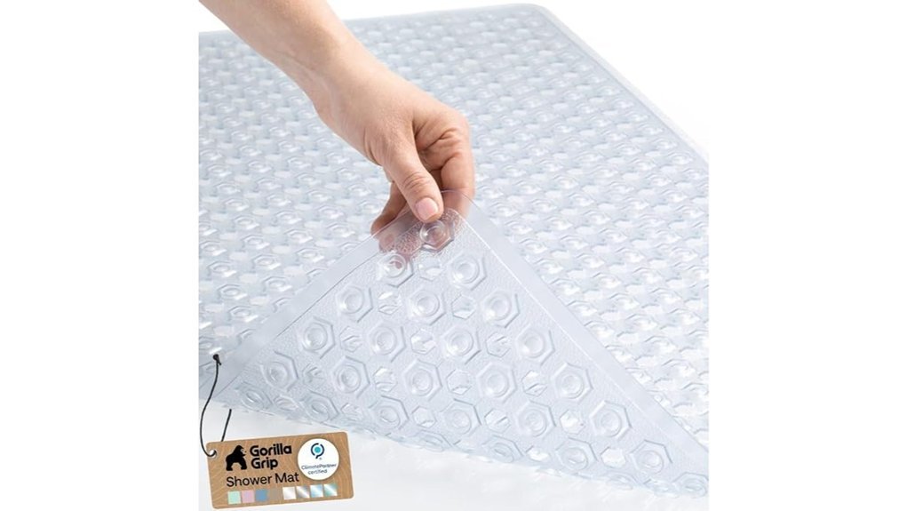 clear bath tub mat