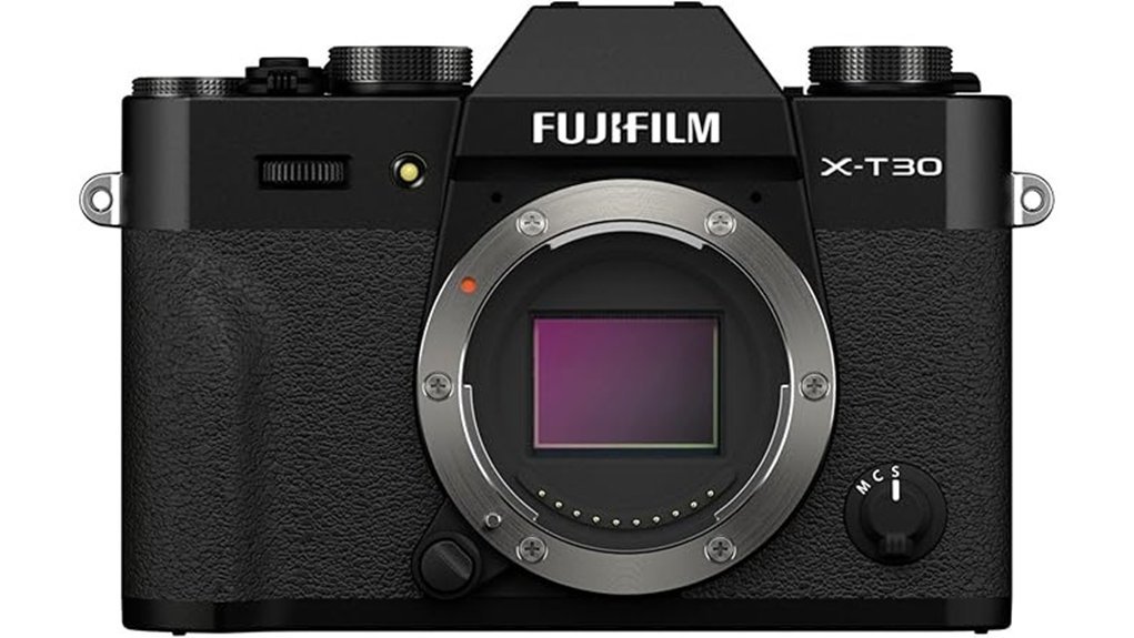 compact black camera body