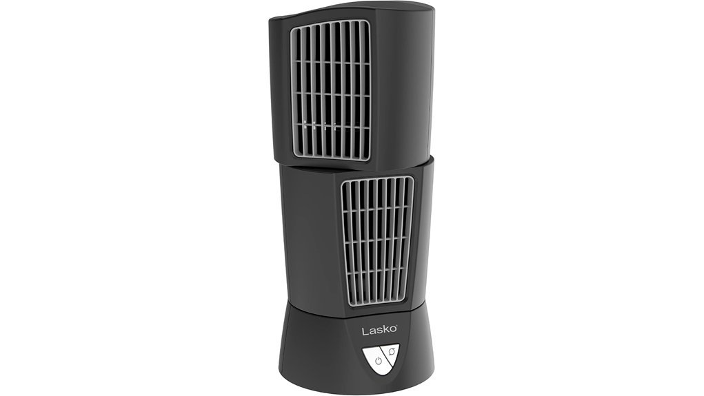 compact oscillating desktop fan