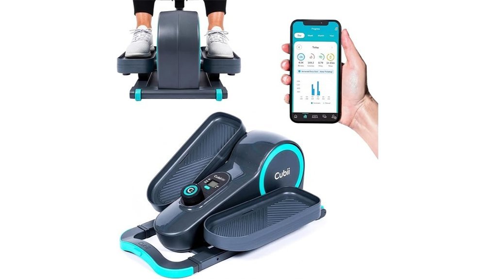 compact under desk elliptical bike