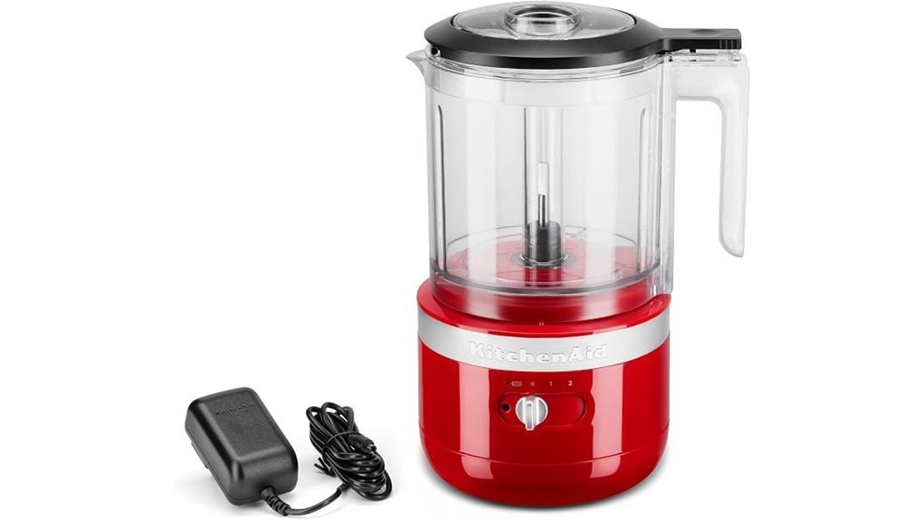 cordless red food chopper