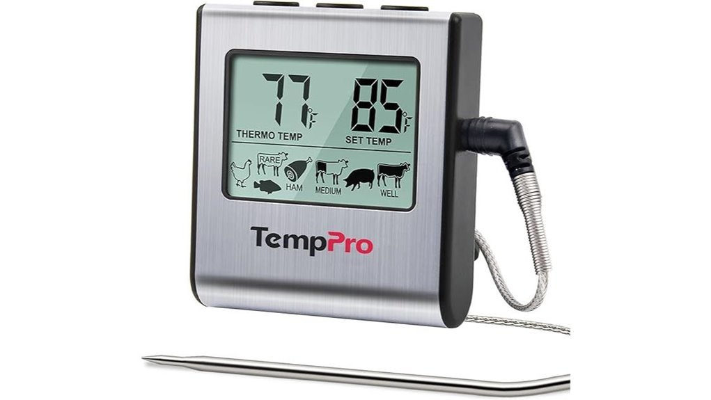 digital meat thermometer timer