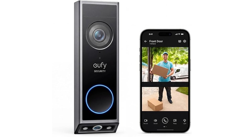 dual camera security doorbell