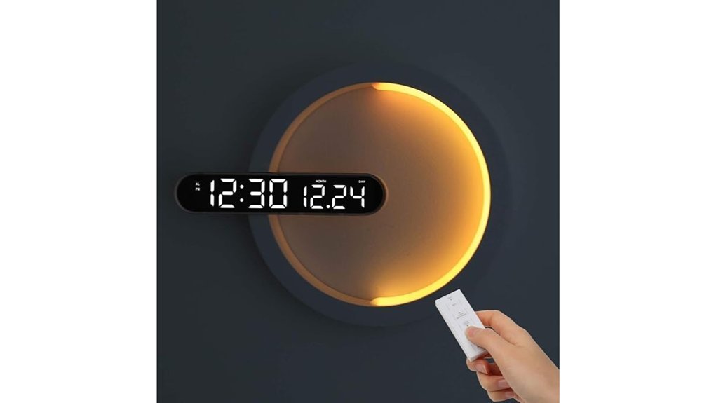 dual led nightlight clock
