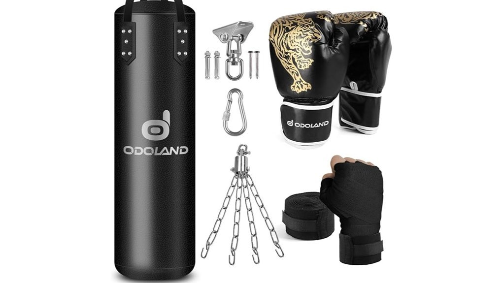 durable boxing bag set