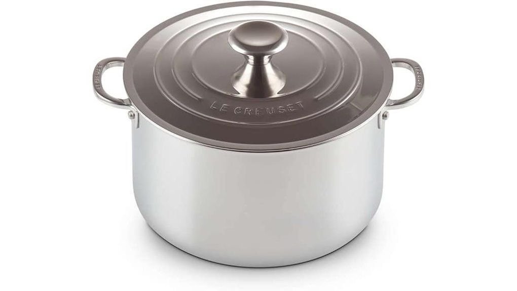 durable large stainless cookware